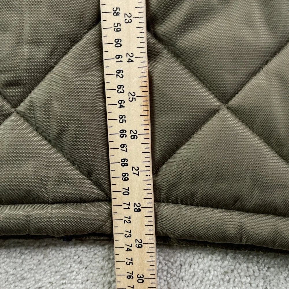 Banana Republic Jacket Mens XXL Olive Green Quilted Bomber Snap Zip Up Coat